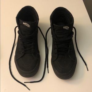 Black high top vans